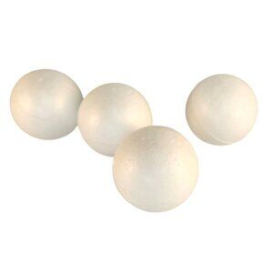 Smooth Foam Balls Craft Supplies 2.9 Inch 4-Pack